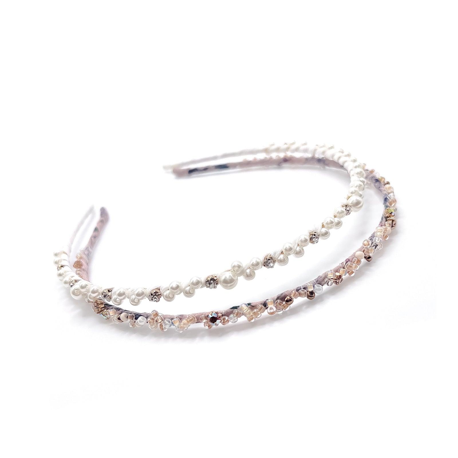 Luxury French-Inspired Handmade Crystal & Pearl Headband – Elegant