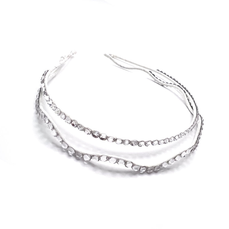 Dazzling crystal embellishments light up this swarovski rhinestone thin comfort Hairband for special events or daily wear - Maison Soyenne
