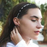 Sustainable and stylish, this minimalist checkered headband features a super skinny, ultra-thin shape that blends comfort with structure. Wrapped in eco-friendly vintage fabric, it’s thoughtfully crafted at Maison Soyenne’s studio in Seoul with the planet—and your style—in mind. Whether you're going for a casual look or a classic, timeless vibe, this minimalist black and white checker pattern adds the perfect finishing touch.