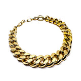 bold thick cuban link chains necklace gold for guys, large cuban curb chain link necklace for women, made in USA best thick cuban link necklace, Maison Soyenne