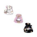 Boho vintage fabric small hair claw clip by Maison Soyenne – sustainable, handmade,  small & large, white, pink, black, Vintage Hair Accessories Collection