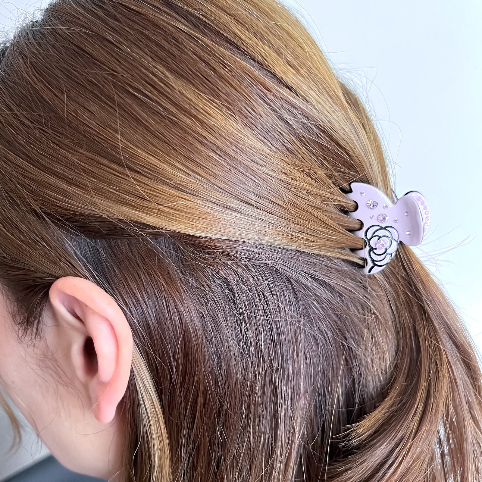 Choose Yours- Gorgeous Camellia Hair Claw Clip Red Rose Pearl Hair Claw main image 2