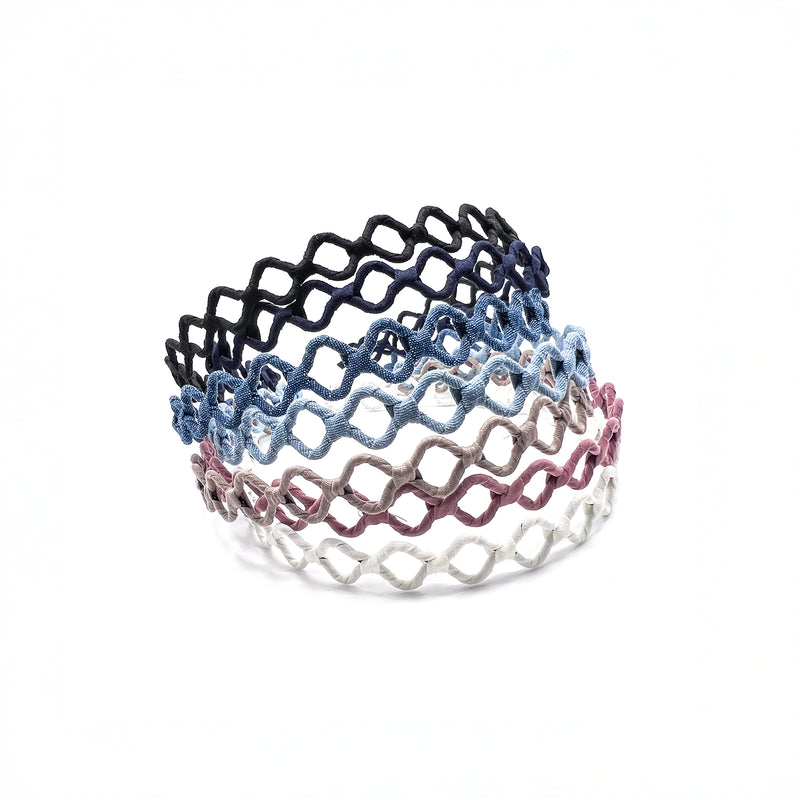 Handmade Eco-Friendly Denim Headband – Comfy & Stylish Hair Accessory for Women. Elevate your everyday look with our handmade, sustainable denim-wrapped headband, thoughtfully designed for comfort and style. Crafted from eco-friendly materials, this lightweight, pressure-free headband is perfect for all-day wear without the tight squeeze. Available colors, Ivory, Vintage Rose, Classic Denim Blue, Black - Maison Soyenne