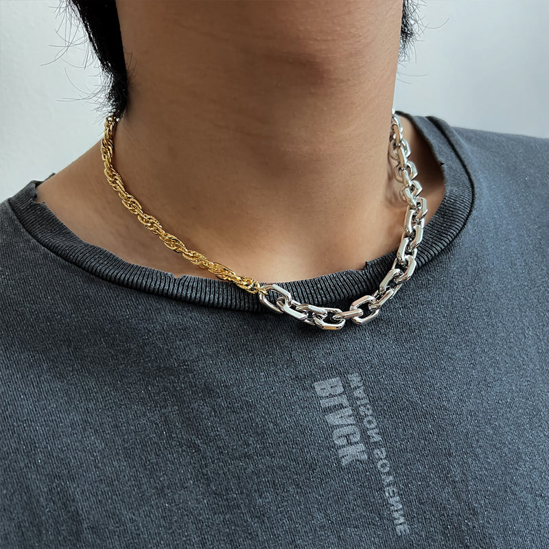Buy SALE Gold Chain Necklace, Gold Lion Head, Thick Chain, Gold Filled Chunky  Chain, Choker Necklace, Coin Necklace, Curb Chain, Women Online in India -  Etsy