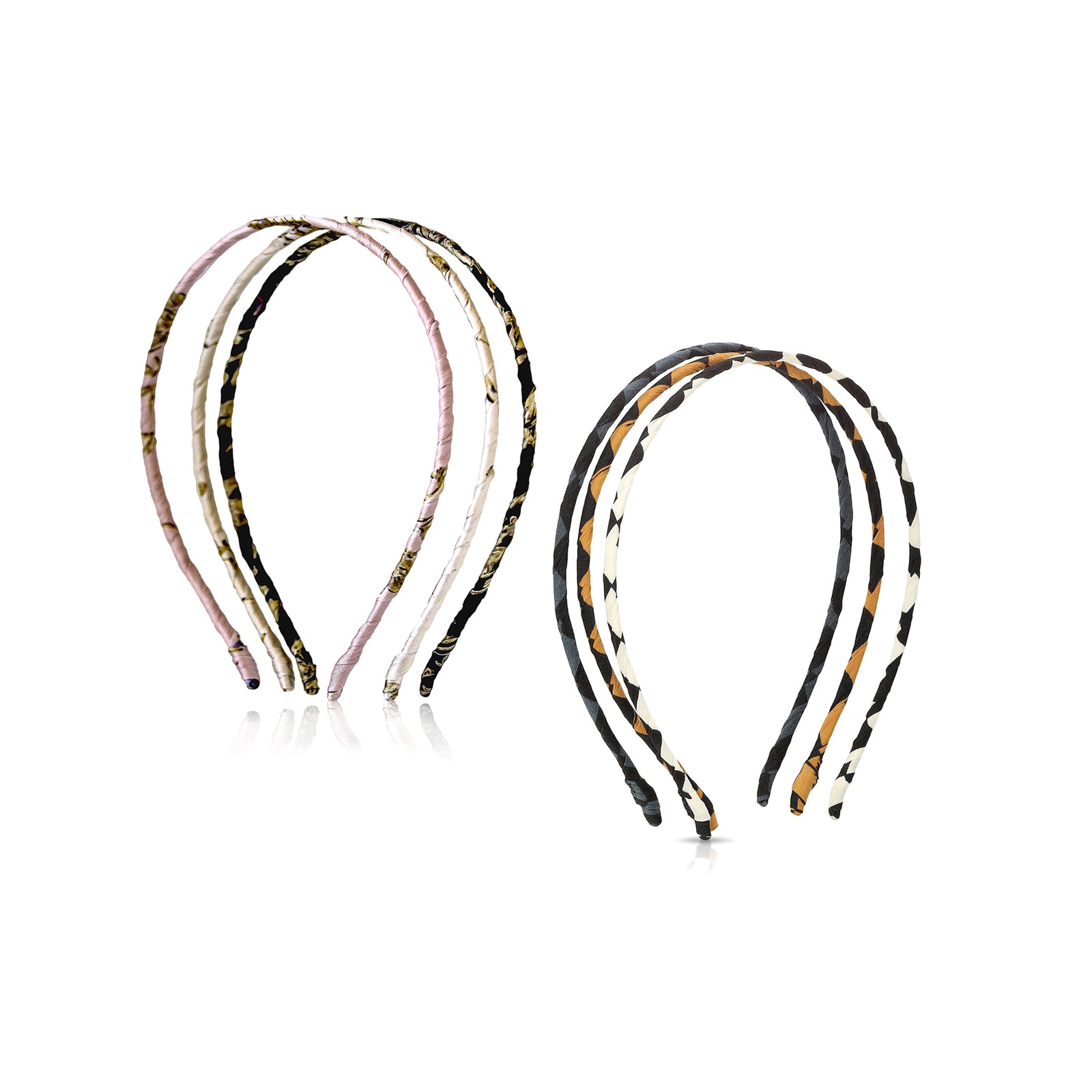 Black & White Checkered Skinny Headband – Eco-Friendly, Minimalist