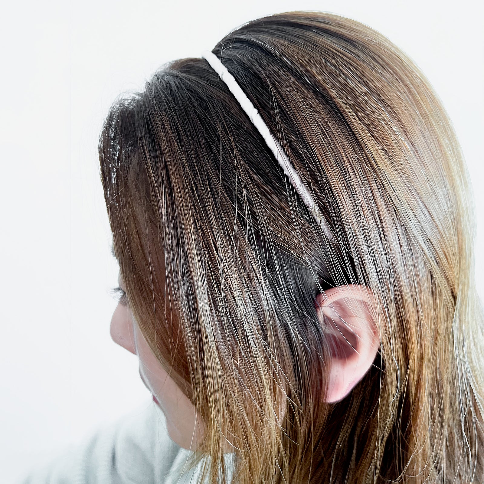 Black & White Checkered Skinny Headband – Eco-Friendly, Minimalist