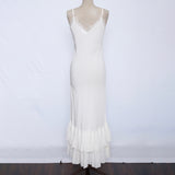 silk cami dress, maxi slip silk dress, vintage lace silk dress, ivory wedding dress, 20's white lace dress, sand washed silk dress, chantilly lace long dress, pleated bottom silk dress, made in us silk dress, lace detail white dress, white cami silk dress, limited edition dress, wedding dress, wedding gift for her, Valentine's day gift for her, luxury life style, luxury fashion, maisonsoyenne