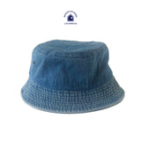 denim bucket hat, mineral washed denim bucket hat, denim hat, vintage hat, spring bucket hat, summer denim hat, trendy denim hat, prewashed denim hat, denim blue hat, black denim bucket hat, retro hat