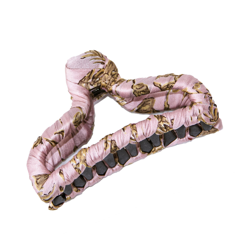 Luxury big vintage pink hair clip, eco-friendly sustainably made in USA best hair accessories