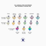 surgical steel heart ear piercing, tiny 3d heart ear stud, minimalist heart screw back earring, friendship gift for her, Valentine's gift for her, Vdays gift for friends, Valentines day gift, barbell surgical ear stud, sisters gift, bff gift for her, cute heart ear studs, birthday gift for her