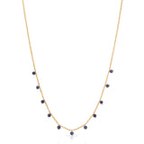 Emerald green gold necklace on 925 sterling silver, blue sapphire gold necklace on 925 sterling silver, cubic zirconia charm gold necklace, holiday gift idea, gift for her, Korean style jewelry, K-pop necklace, minimalist jewelry, birthstone necklace, birthday bff gift for her