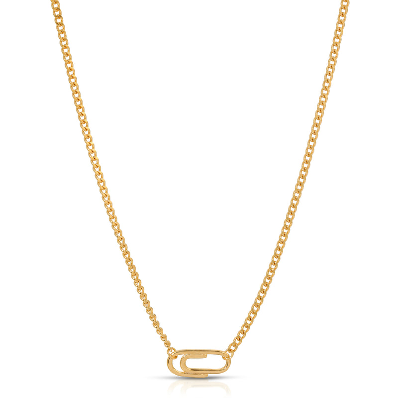 dainty gold clip necklace on 925 sterling silver, minimalist jewelry, Korean necklace, holiday gift idea, bff gifts, k-pop style earrings, K-pop necklace