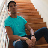 Best Men’s graphic k-pop lover tee, premium crisp t-shirts, Eco-friendly, sustainably made in Los Angeles, USA unique Men’s sea foam green tees