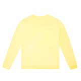 Best men's solid sweatshirt, eco-friendly made in USA, vintage luxury organic cotton unisex sweatshirt yellow, maison soyenne