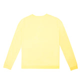 Best men's solid sweatshirt, eco-friendly made in USA, vintage luxury organic cotton unisex sweatshirt yellow, maison soyenne