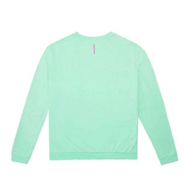 Premium Men's Graphic Sweatshirt Made in USA, Unisex Outtaspace Sweat, mint lightweight fleece sweatshirt, Maison Soyenne