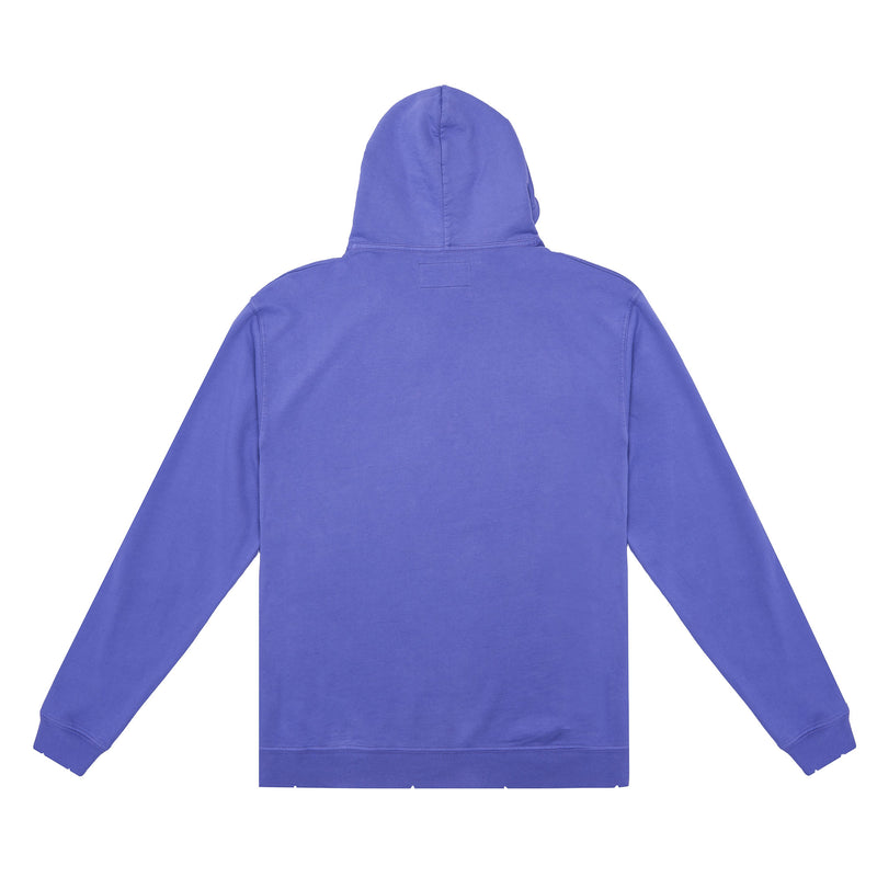 Eco-friendly made in USA best men's solid hoodie, vintage style pigment dyed luxury unisex organic cotton blue hoodie, maison soyenne