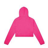Premium Women's Graphic Hoodies Made in USA,  Family Lover Popover Oversized best Crop hot pink Hoodies | Maison Soyenne