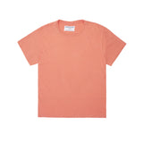 Best women's t-shirts eco-friendly made in USA, vintage luxury soft women's distressed coral tee, maison soyenne